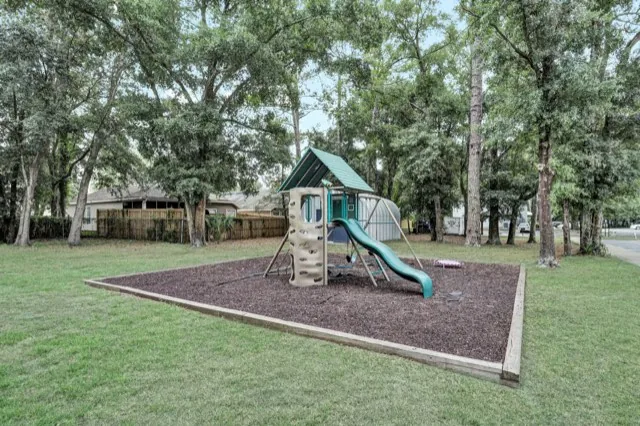 Playground and mulched play area